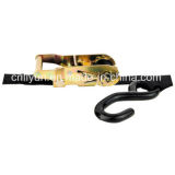 1'' Ratchet Strap / Ratchet Tie Down / Cargo Safety Strap with S Hook, Wll1000lb. /454kg