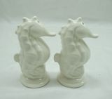 Ceramic Sea Horse Spice Jar, Salt & Pepper Shaker (HL005C21086B)