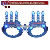 Blue LED Light up Music Happy Birthday Candles Party Sunglasses (PG1014)