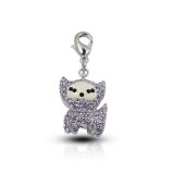 Lovely Crystal Pet Charm, Comes in Various Designs and Colors