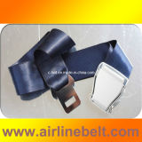Dark blue airplane aircraft buckle belt