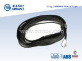 Grey UHMWPE Winch Rope with Rock Guard Sleeve
