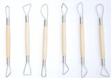 Double-Ended Ribbon Sculpting Tool Set, Head Metal Is Half Circle in 8 Inches