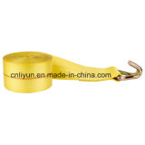 3'' Winch Strap / Cargo Lashing with Metal Wire Hook