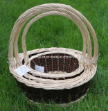 Wicker Willow Basket with Handle (M801)