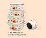 5PCS Enamel Casserole 673dB