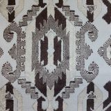 Ikat Design Cut Velvet Arm Chair Fabric