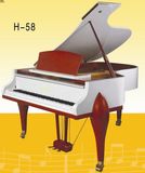 White Polished Grand Piano Instrument