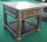 Leather End Table