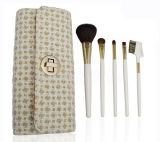 PRO Lady Dressup Brush Sets 5PCS/Set Name Brand Cosmetic Tools for High Level Perosn to Use with White Handle Brush