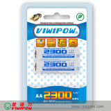 Eco-Friendly NiMH Battery AA Ni-MH Battery with Low Internal Resistance VIP-AA2300