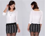 Lady Knitted Skirt Sweater Fashion Garment (A3EOS7D)