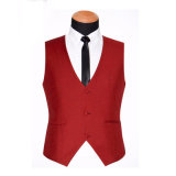 Polyester Solid Men Waistcoat with Tie