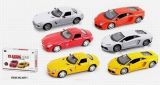 1: 36 Die Cast Pull Back Car with Light and Music (12PCS one display box)
