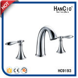Double Handle Three Holes Basin Brass Faucet (HC9193)