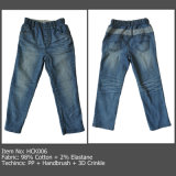Kids' Cotton Patchwork Jeans, Girls' Denim Pants (HCK006)