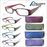 2015 New Style Colorful Plastic Reading Eyewear with Pouch (RP463036)