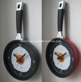 Kitchen Wall Clock in Pan Shaped
