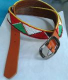 Fashion Mix Color Beaded Leather Belt (KZ8957-1)
