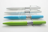 High Quality Shinning Chromed Metal Ball Pen Thick Twist Open Pen