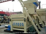 Js1000 Electric Cement Mixer, Double Shaft Concrete Mixer