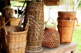 Bamboo and Rattan Storage Crate