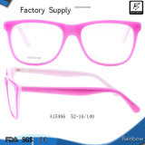 Fashion Bright Color Pink China Spectacle Frames in Wenzhou (A15486)