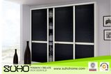 Black Leather Wardrobe Door