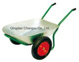 Double Wheel Galvanized Wheel Barrow