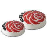 Porcelain Jewellry Box with Red Color Rose for Home or Hotel Decoration/ Jewellry Box/ Artistic Jewellry Box