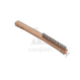 The Newest American Style Steel Wire Brush with Wooden Handle, Brush Wire Brush Brass Wire Brush (SJIE3021)