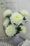 3 Heads Large Bunch Peony Bouquet Fabric Silk Flowers Home Decoration