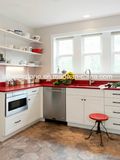 Red Artificial Quartz Stone for Countertop Slab