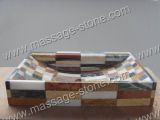 Square Art Mosaic Vessel Sink for Hotel
