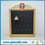 Wooden Writing Chalkboard with Hanging Hooks