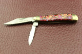 Colorful Handle Double Blades Folding Knife (SE-276)