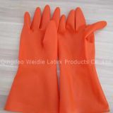Flock Lined Latex Household Rubber Gloves