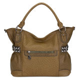 Studded and Embossed Faux Ostrich Hobo Handbags (MBLX033066)