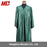 High School Graduation Gown Adult Shiny Forest Green