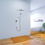 Square Head Shower in Wall Mounted Hot and Cold Mixers
