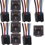 12V 12 Volt DC 80A AMP Car Transparent Relay & 5pin 5 Wire Spdt Socket