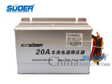 Suoer Power Transformer DC 24V to 12V Electronic Transformer for Cars with CE&RoHS (SE-20A)