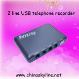 2 Line USB Telephone Recording Box