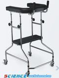 Steel Walker with 4 Castors with Seat Adjustable Height