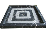 Black Marquina Marble Shower Panel