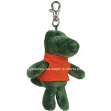 Crocodile Keychain Stuffed and Plush Toy with Different Color Clothes (GT-006882)