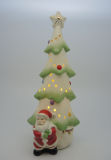 Porcelain Santa with Tree