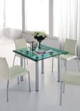 Modern Dining Room Furniture Tempered Glass Dining Table (WLF-DT079)