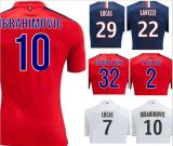 Maillot Ibrahimovic Jersey 2015 Cavani Soccer Jersey 14 15 T. Silva David Luiz Lucas Alex Lavezzi Football Shirt Camisa Blue