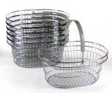 Supermarket Metal Wire Shopping Basket (BK07)